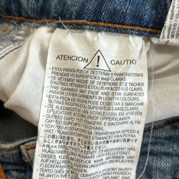 Zara Mid Rise Jeans Women’s Stretch Denim Raw Hem Mid Blue 6147/121/427 Size 10 - Picture 9 of 12